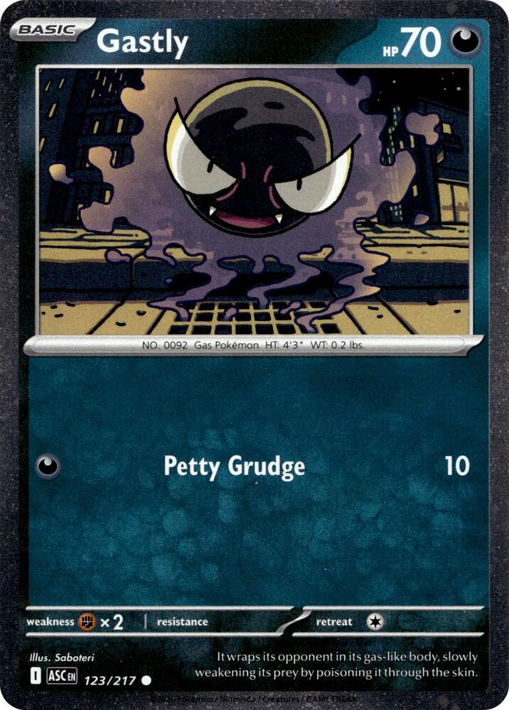Gastly - 123/217 (Cosmos Holo) - Miscellaneous Cards & Products