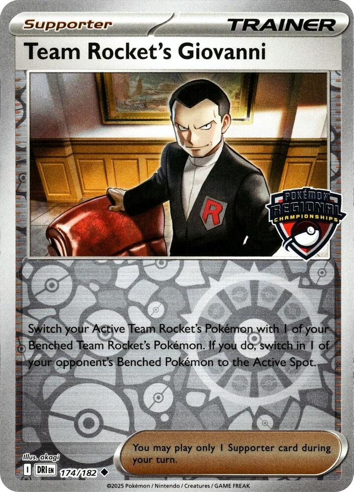 Team Rocket's Giovanni (Regional Championships) - League & Championship Cards