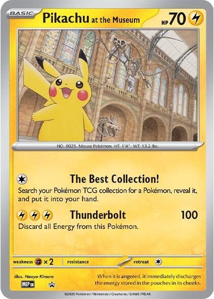 Pikachu at the Museum - Jumbo Cards