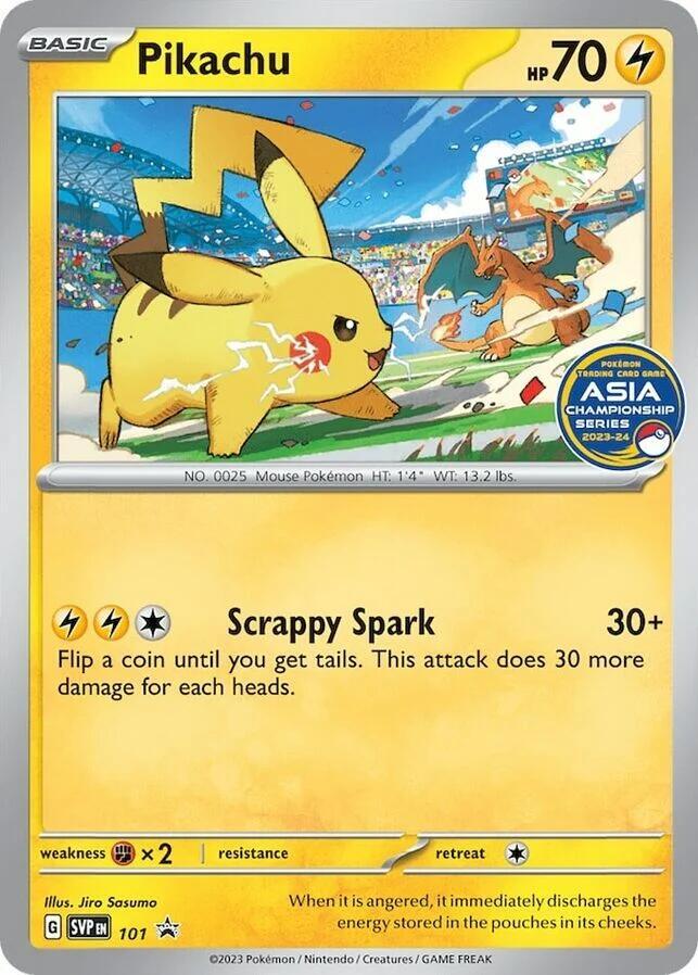 Pikachu (Asia Championship Series 23-24) - SV: Scarlet & Violet Promo Cards