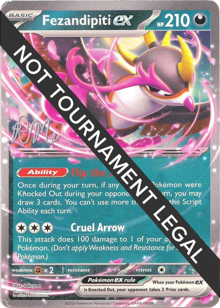 Fezandipiti ex - 2025 (Riley McKay) - World Championship Decks