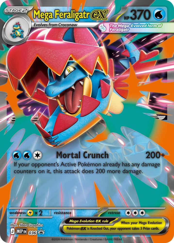 Mega Feraligatr ex - Jumbo Cards