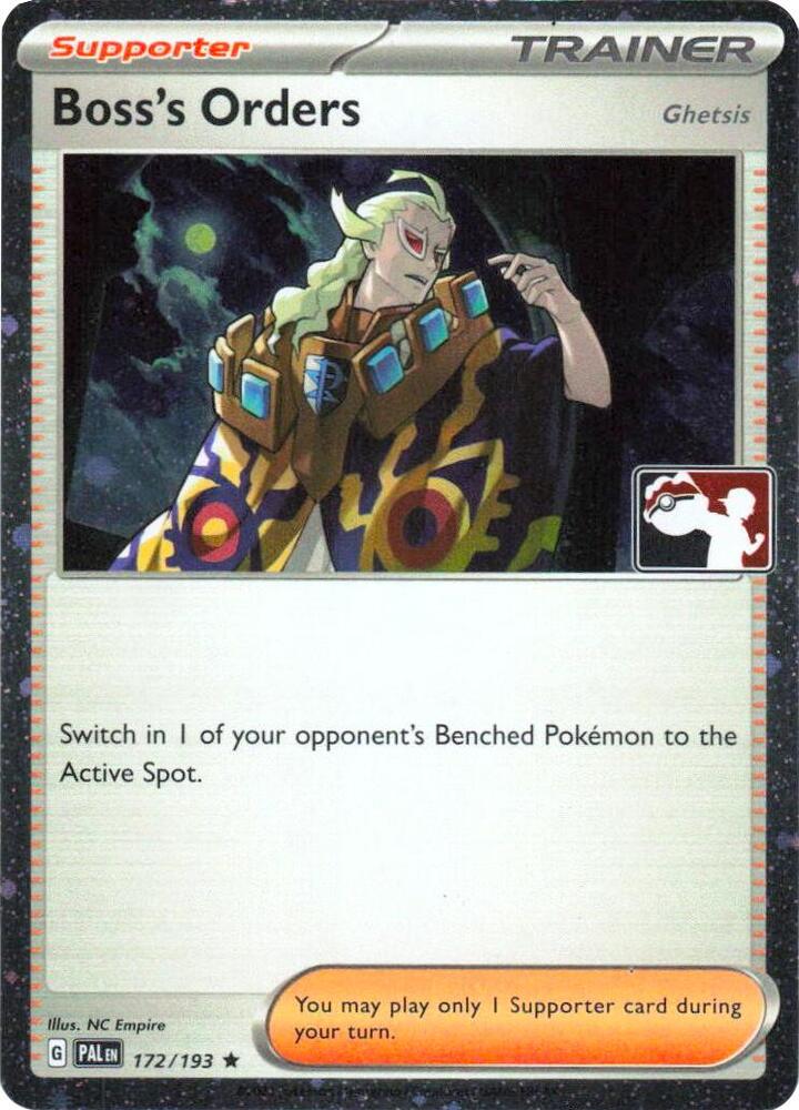 Boss's Orders [Ghetsis] - 172/193 (Cosmos Holo) - Prize Pack Series Cards