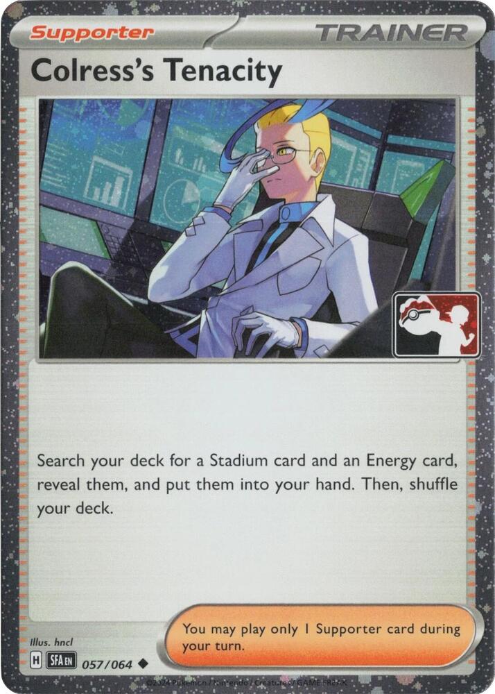 Colress's Tenacity - 057/064 (Cosmos Holo) - Prize Pack Series Cards