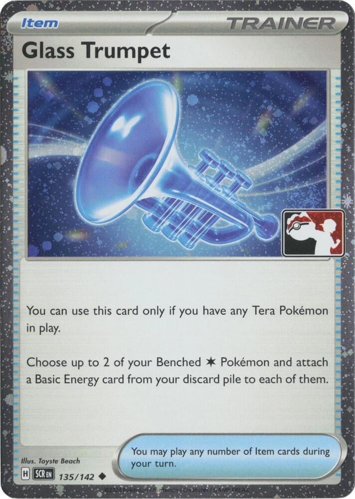 Glass Trumpet - 135/142 (Cosmos Holo) - Prize Pack Series Cards