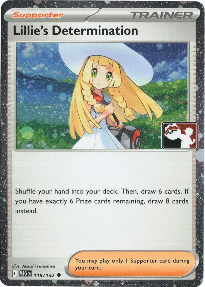 Lillie's Determination - 119/132 (Cosmos Holo) - Prize Pack Series Cards