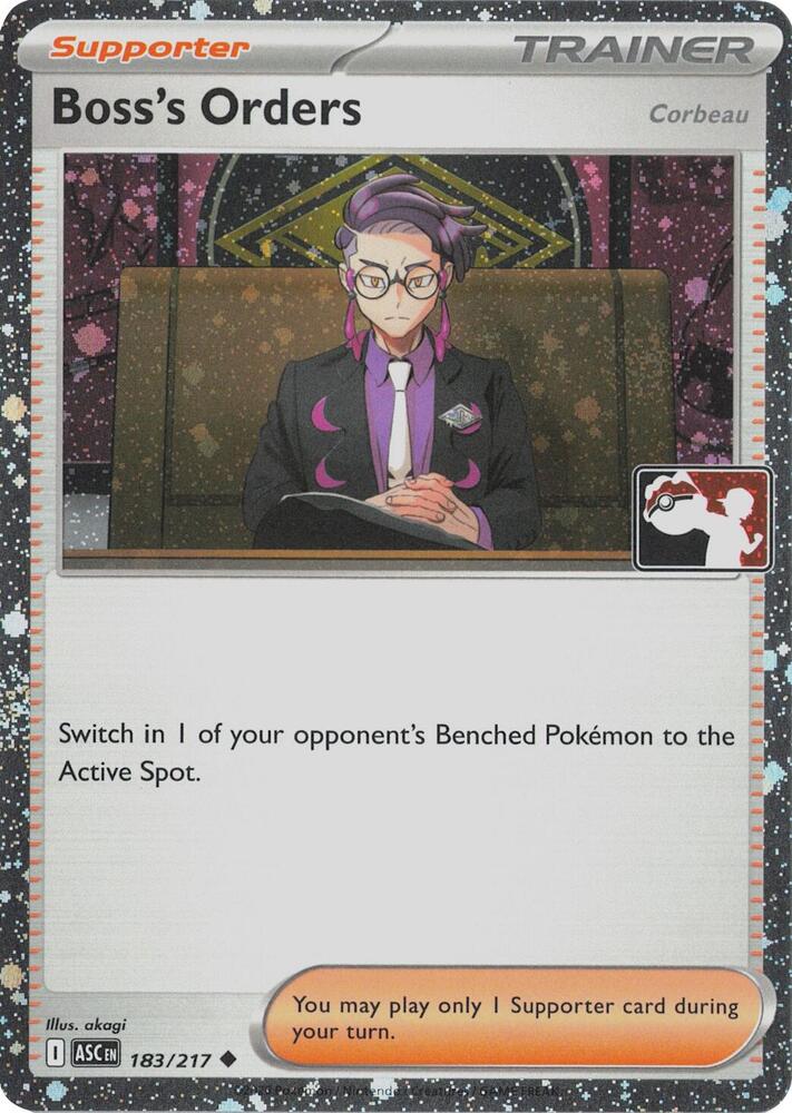 Boss's Orders [Corbeau] - 183/217 (Cosmos Holo) - Prize Pack Series Cards