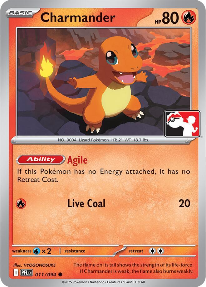 Charmander - 011/094 - Prize Pack Series Cards
