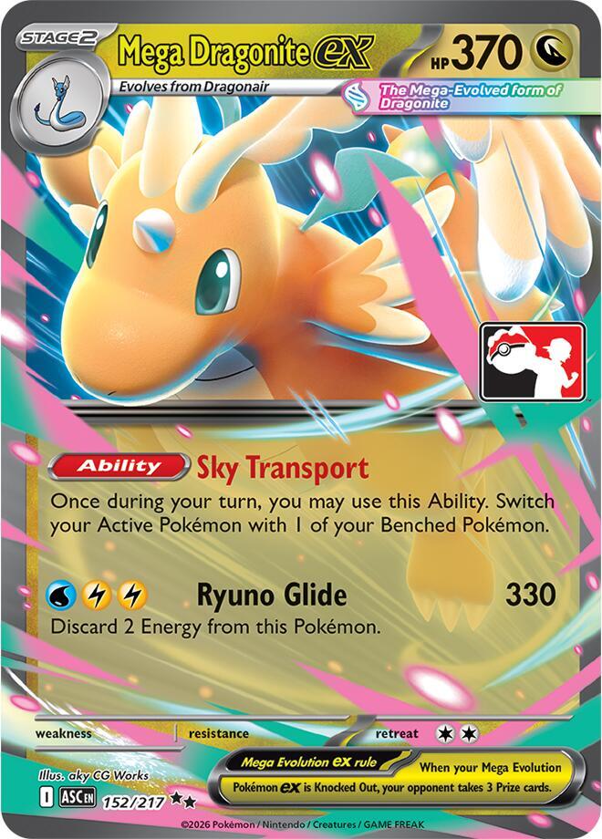 Mega Dragonite ex - 152/217 - Prize Pack Series Cards