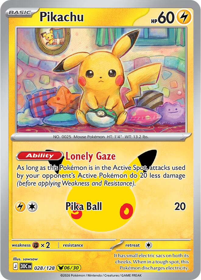 Pikachu - 028/128 - ME: 30th Celebration