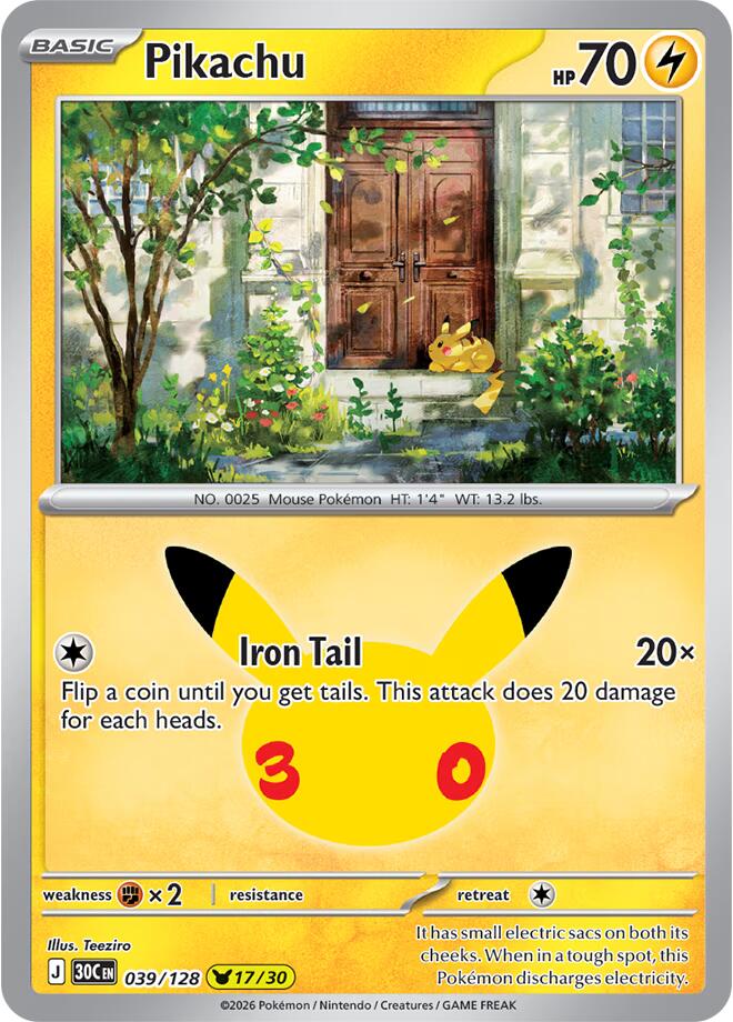 Pikachu - 039/128 - ME: 30th Celebration