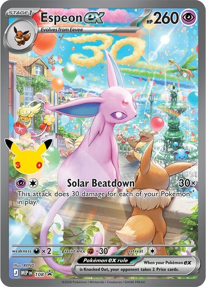 Espeon ex - 108 (30th Celebration) - ME: Mega Evolution Promo