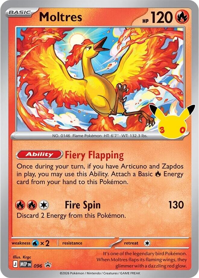 Moltres - 096 (30th Celebration) - ME: Mega Evolution Promo