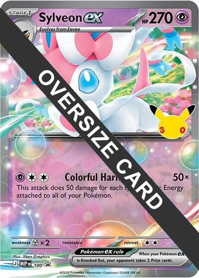 Sylveon ex - 100 (30th Celebration) - Jumbo Cards