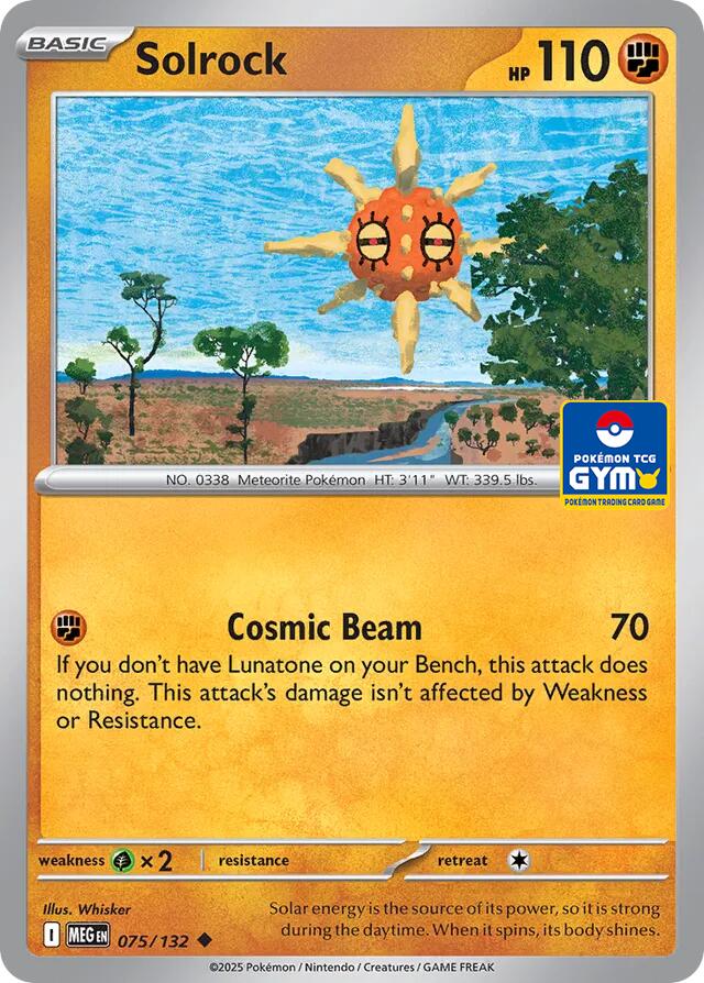 Solrock - 075/132 (GYM) - Southeast Asia Exclusives