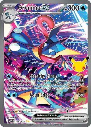 Greninja ex - 148/128 - ME: 30th Celebration