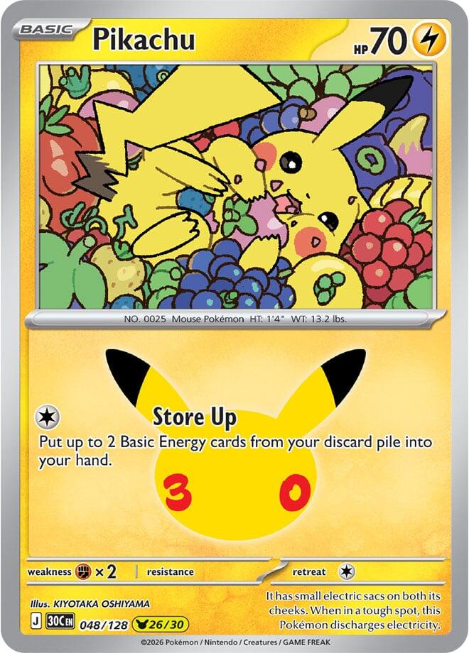 Pikachu - 048/128 - ME: 30th Celebration