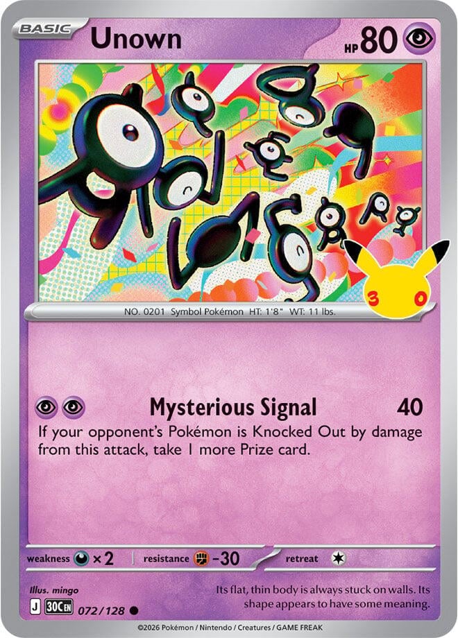 Unown - ME: 30th Celebration