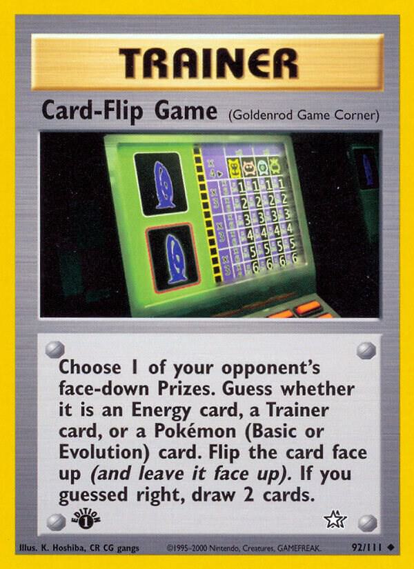 Card-Flip Game (Goldenrod Game Corner) - Neo Genesis