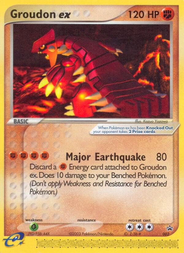 Groudon ex - 002 (Nintendo Power Magazine) - Nintendo Promos