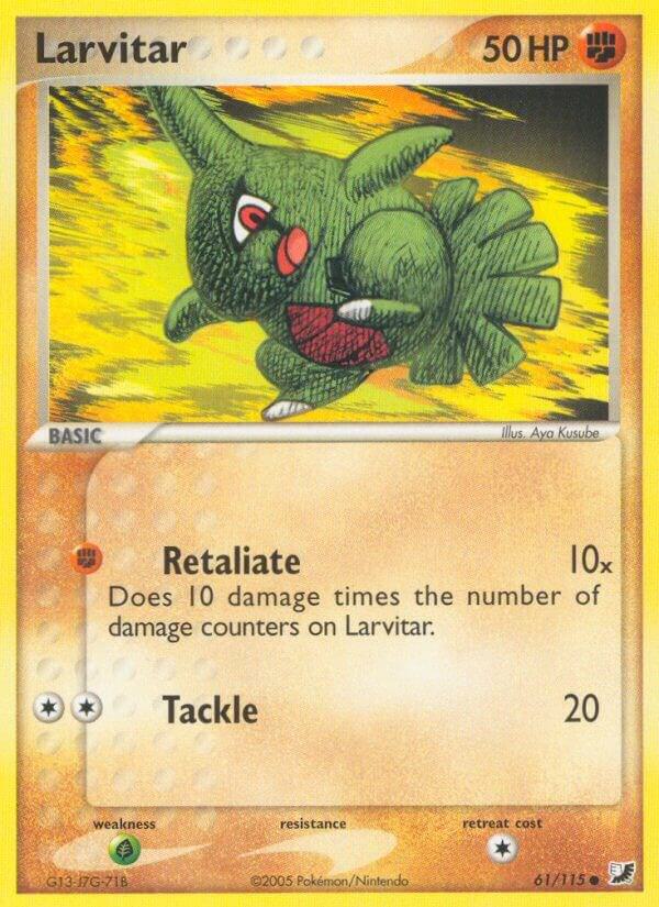Larvitar - EX Unseen Forces