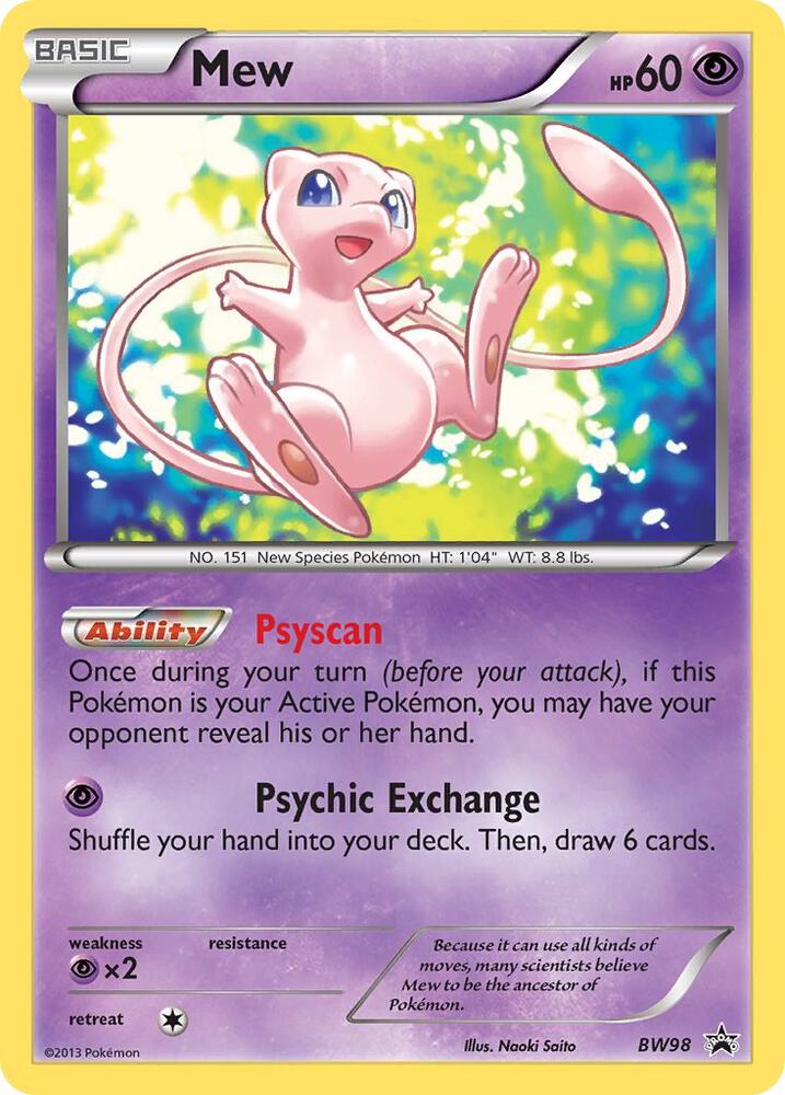 Mew - BW98 - Black and White Promos