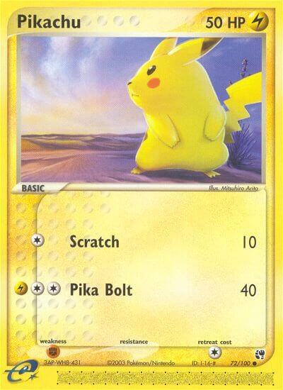 Pikachu - EX Sandstorm