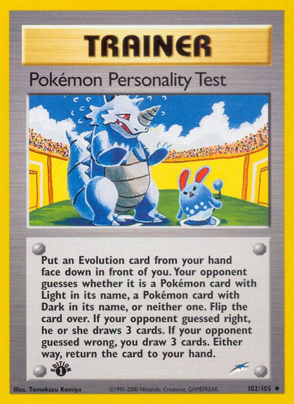 Pokemon Personality Test - Neo Destiny