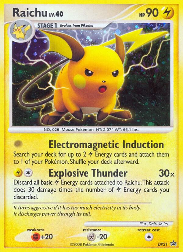 Raichu - DP21 - Diamond and Pearl Promos