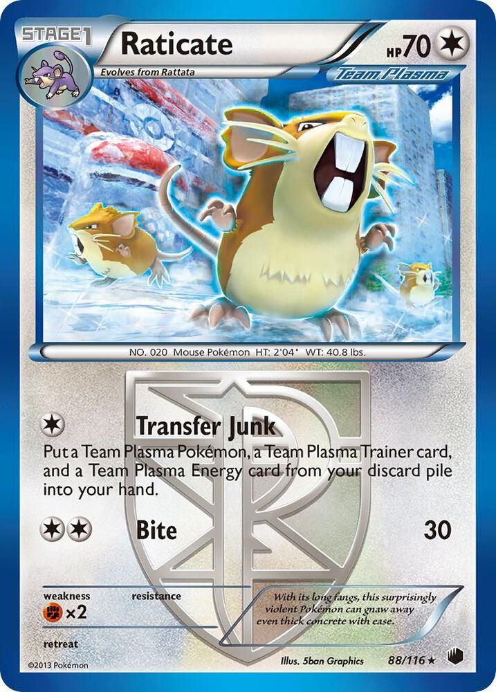 Raticate (Team Plasma) - Plasma Freeze