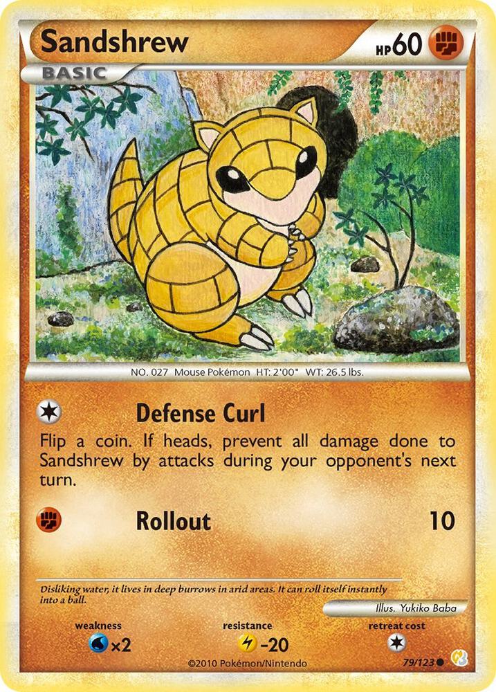 Sandshrew - HeartGold SoulSilver