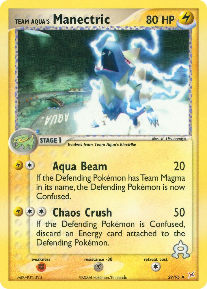 Team Aqua's Manectric - 29/95 - EX Team Magma vs Team Aqua