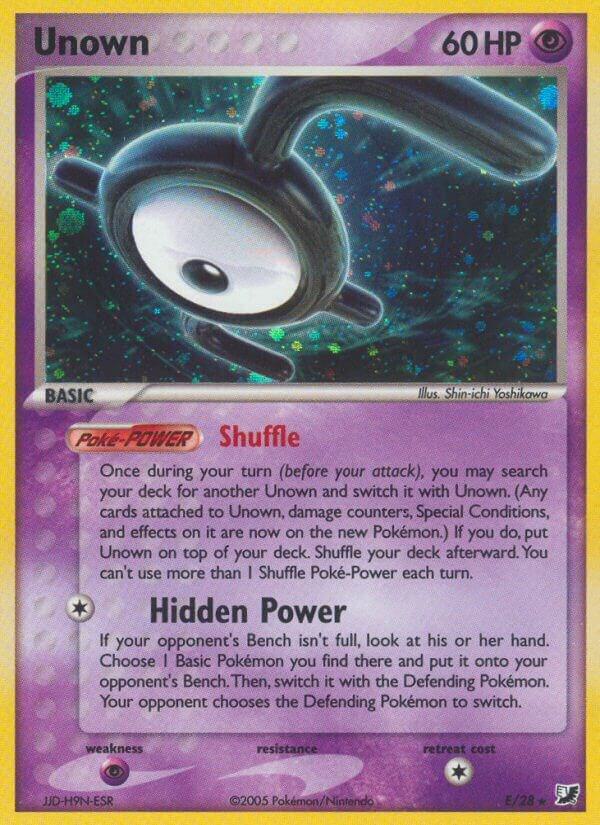 Unown (E) - EX Unseen Forces