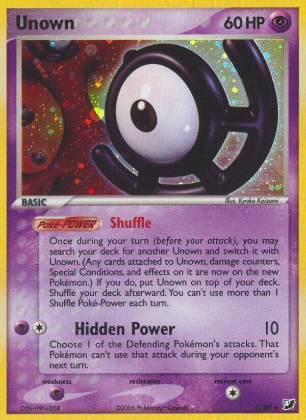 Unown (U) - EX Unseen Forces