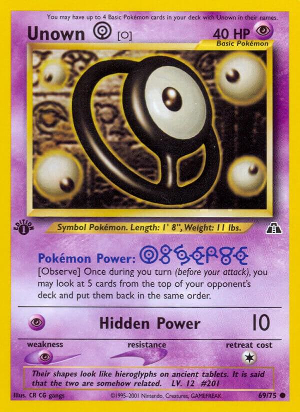 Unown [O] - Neo Discovery
