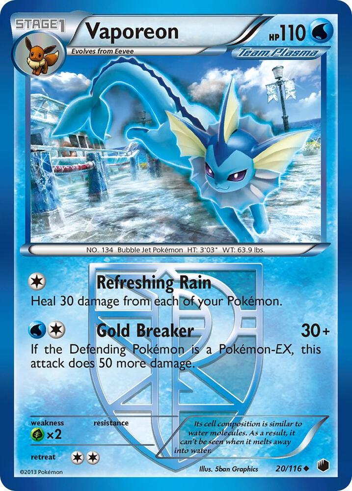 Vaporeon (Team Plasma) - Plasma Freeze