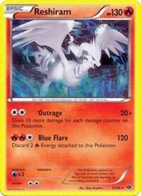 Reshiram - 21/99 (Next Destinies) - Deck Exclusives