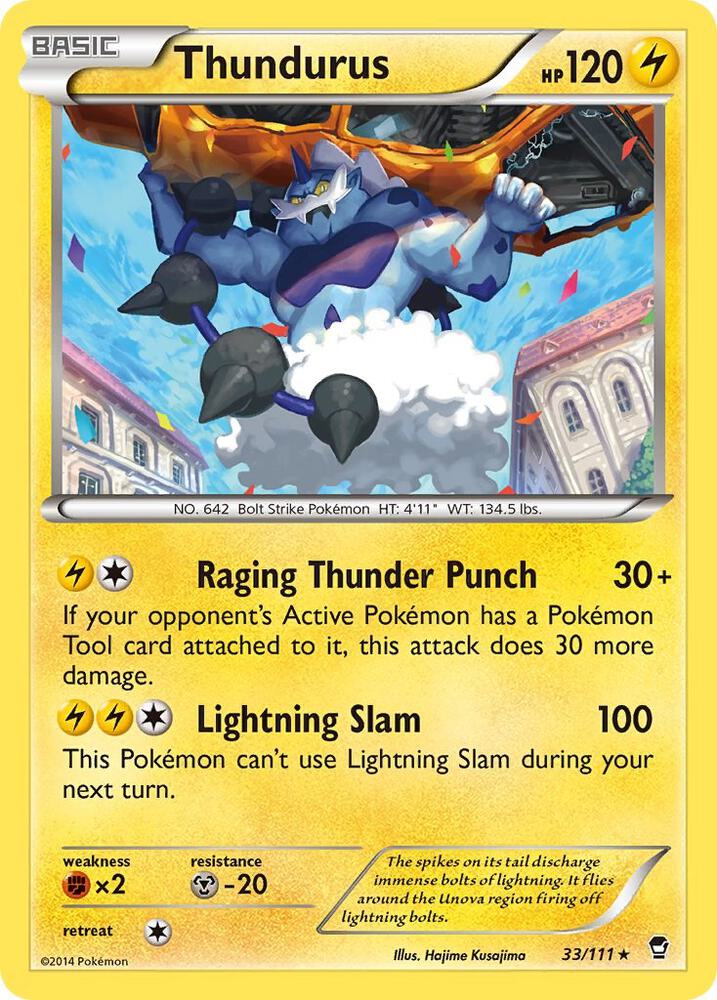 Thundurus - XY - Furious Fists