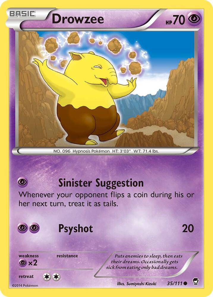 Drowzee - XY - Furious Fists
