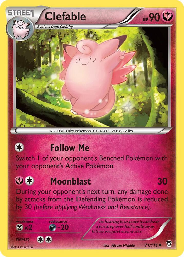 Clefable - XY - Furious Fists