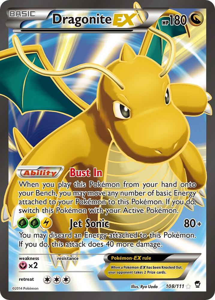 Dragonite EX (108 Full Art) - XY - Furious Fists