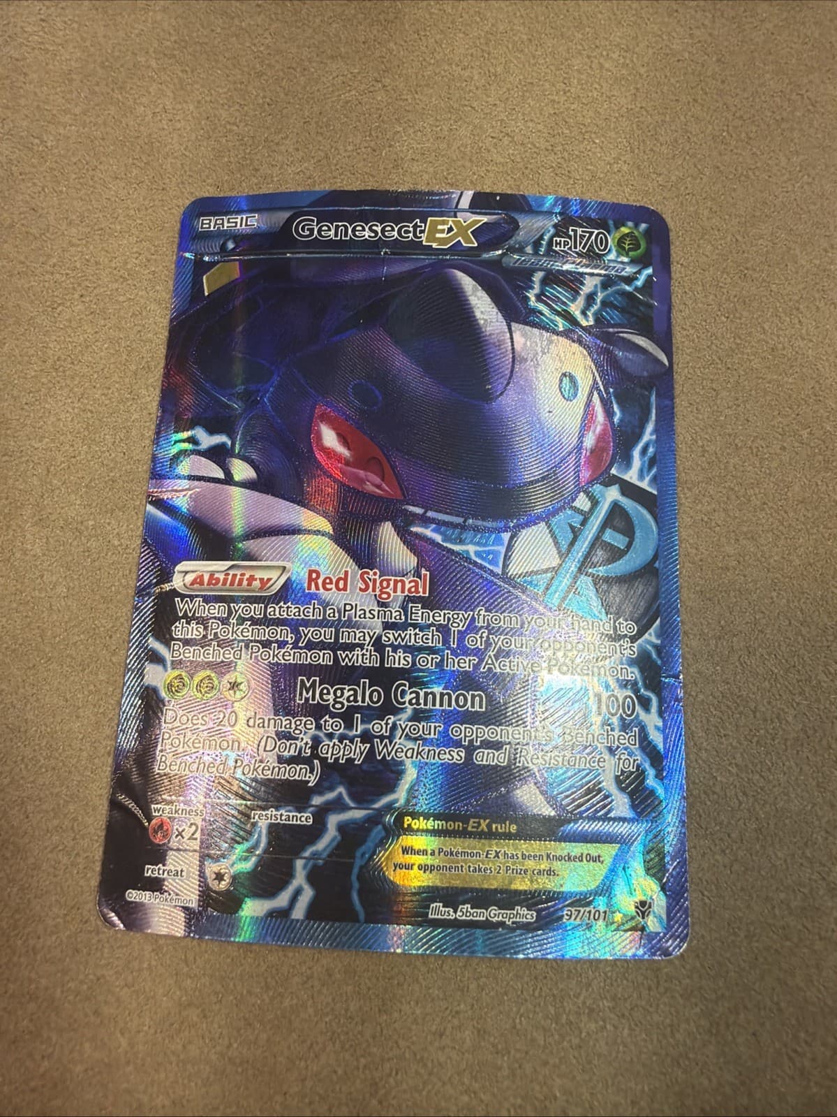 Genesect EX (Team Plasma) (97 Full Art) 97/101 Plasma Blast Holo