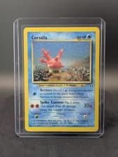 Corsola 37/75 Neo Discovery Unlimited WOTC Vintage Pokemon TCG Yuka Morii Illus