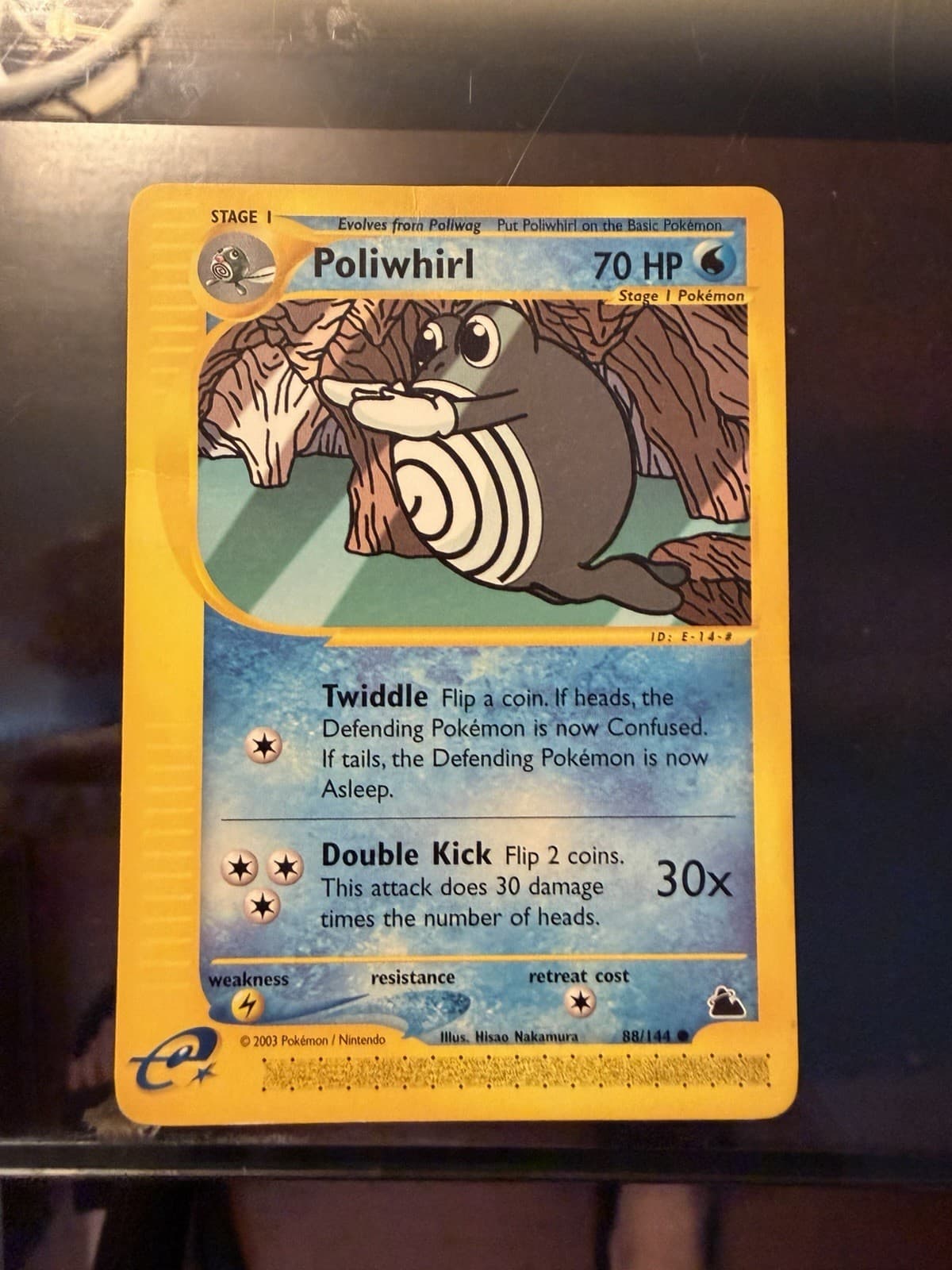 Poliwhirl Skyridge Pokemon Card 88/144 Non-Holo