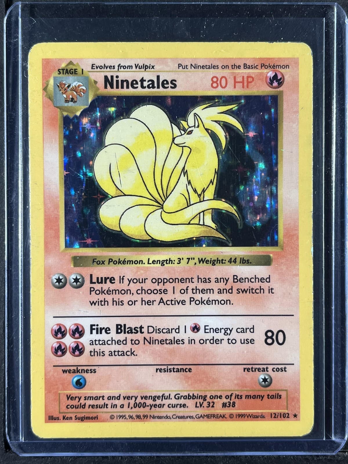 Ninetales #012/102 Base Set (Shadowless) 250001