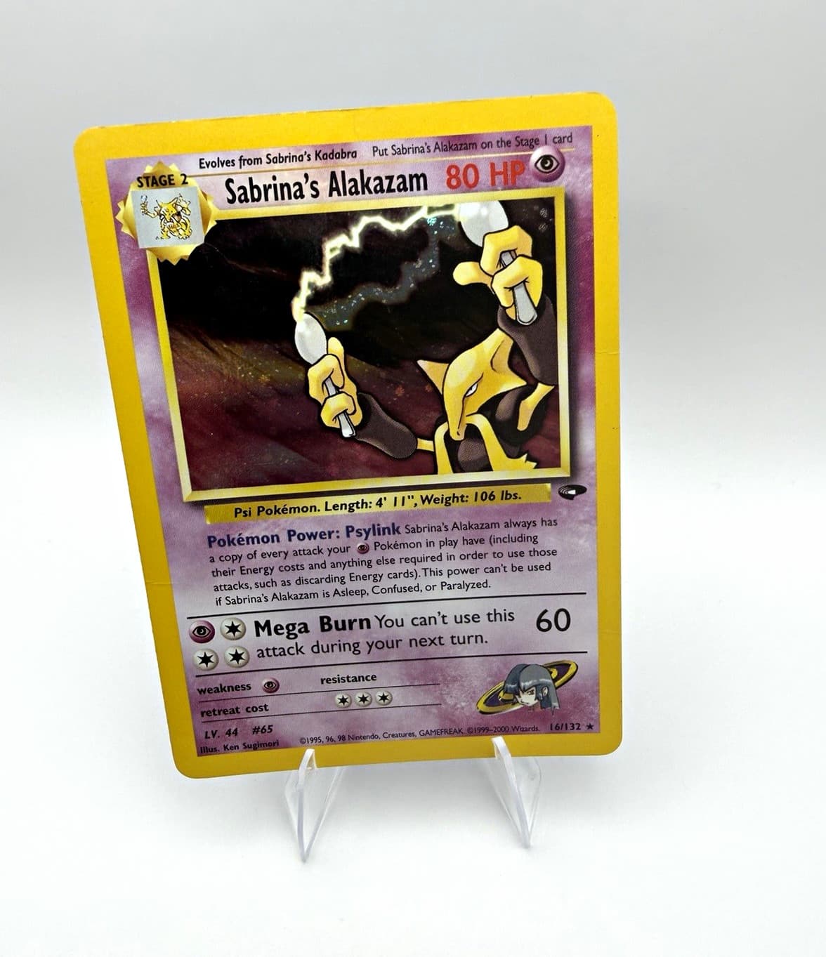 Wizards of the Coast Sabrina's Alakazam 16/132 Gym Challenge Holo Rare EN
