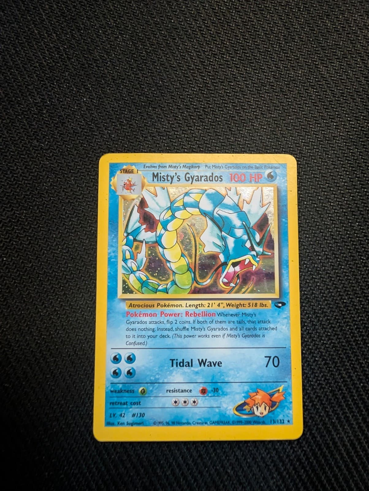 Misty's Gyarados 13/132 Gym Challenge Holo