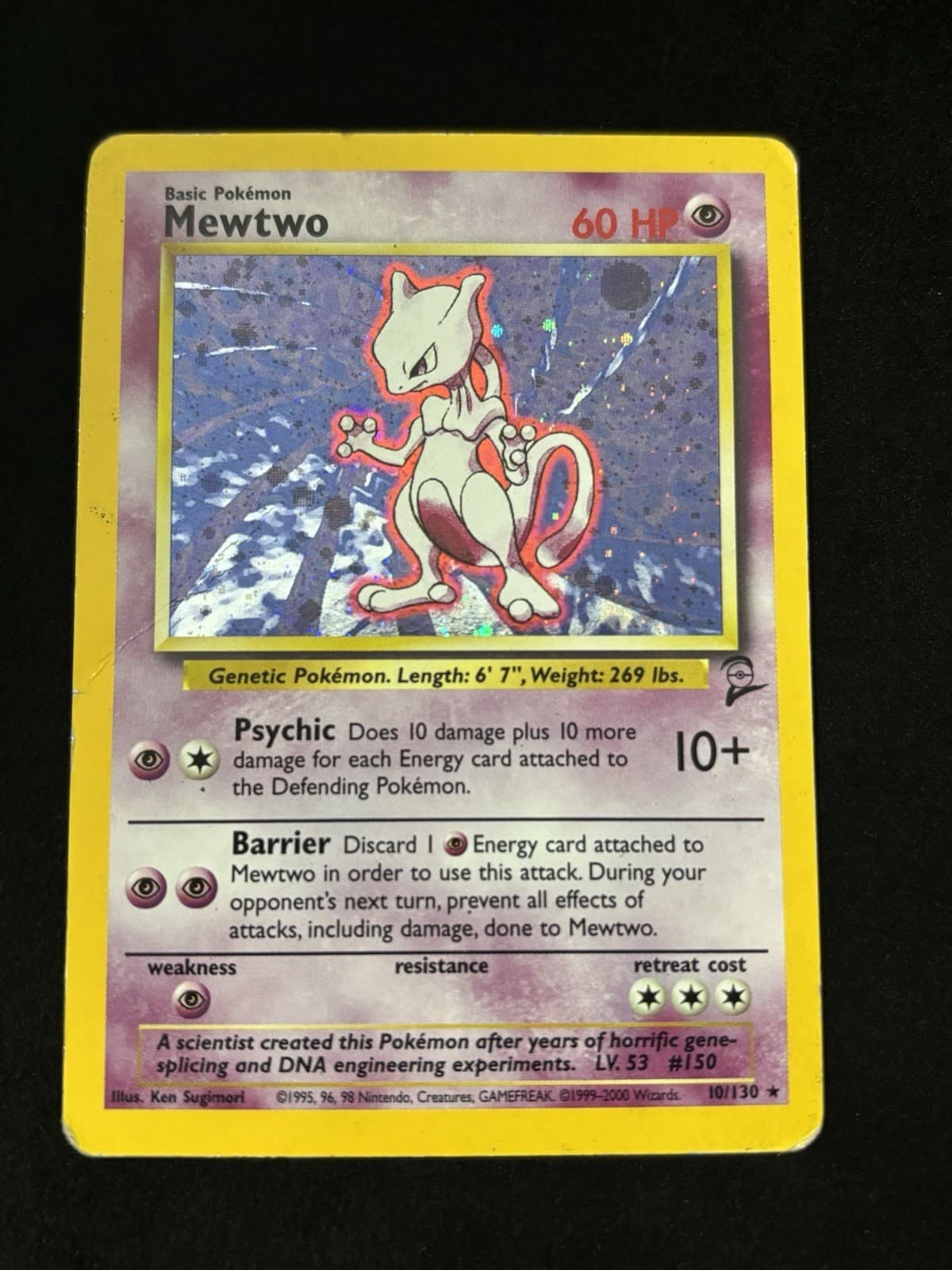 Mewtwo 010/130 Base Set 2 Holo Pokémon TCG - HP
