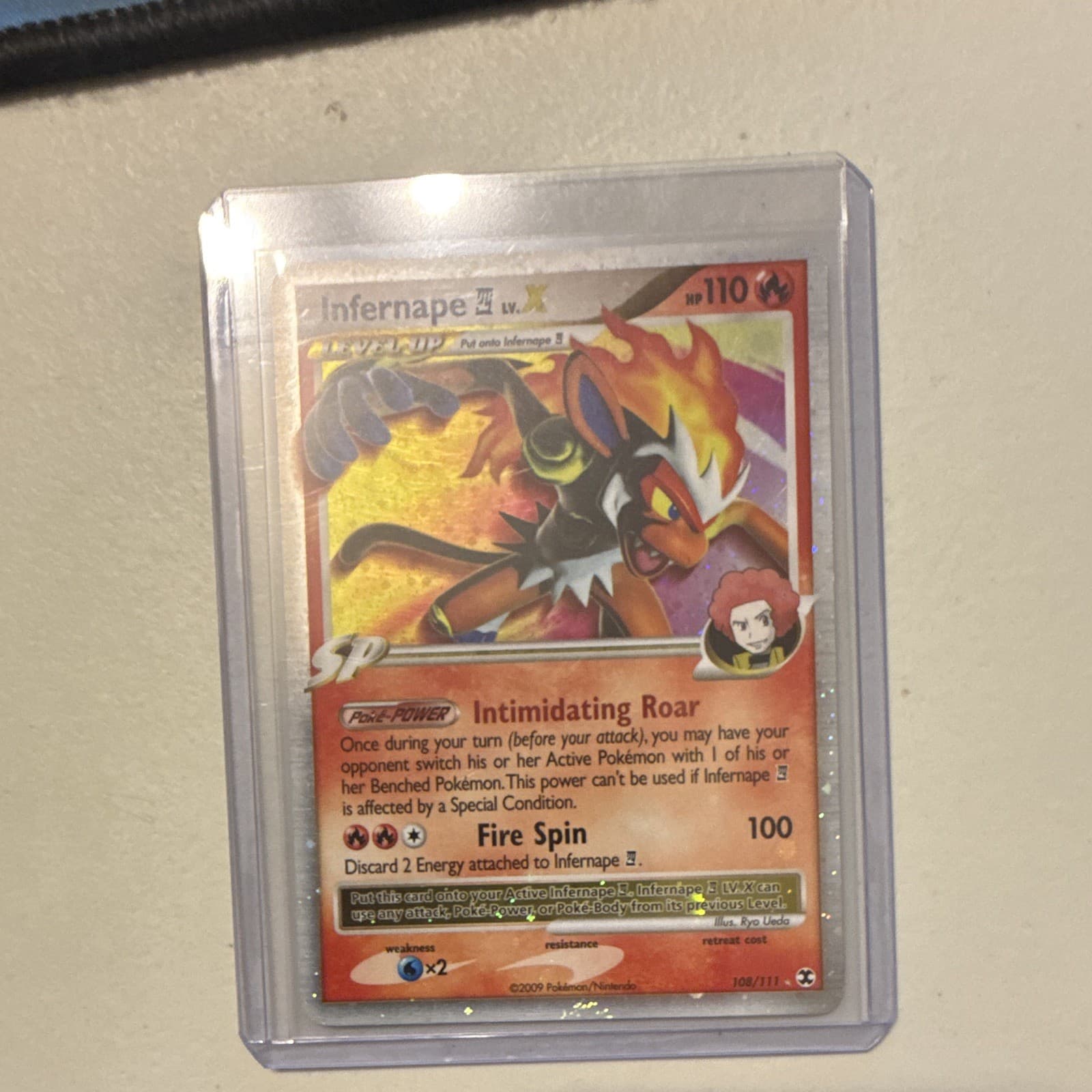 Pokemon TCG Infernape E4 Lv.X 108/111 Rising Rivals Holo Ultra Rare ENG 2009
