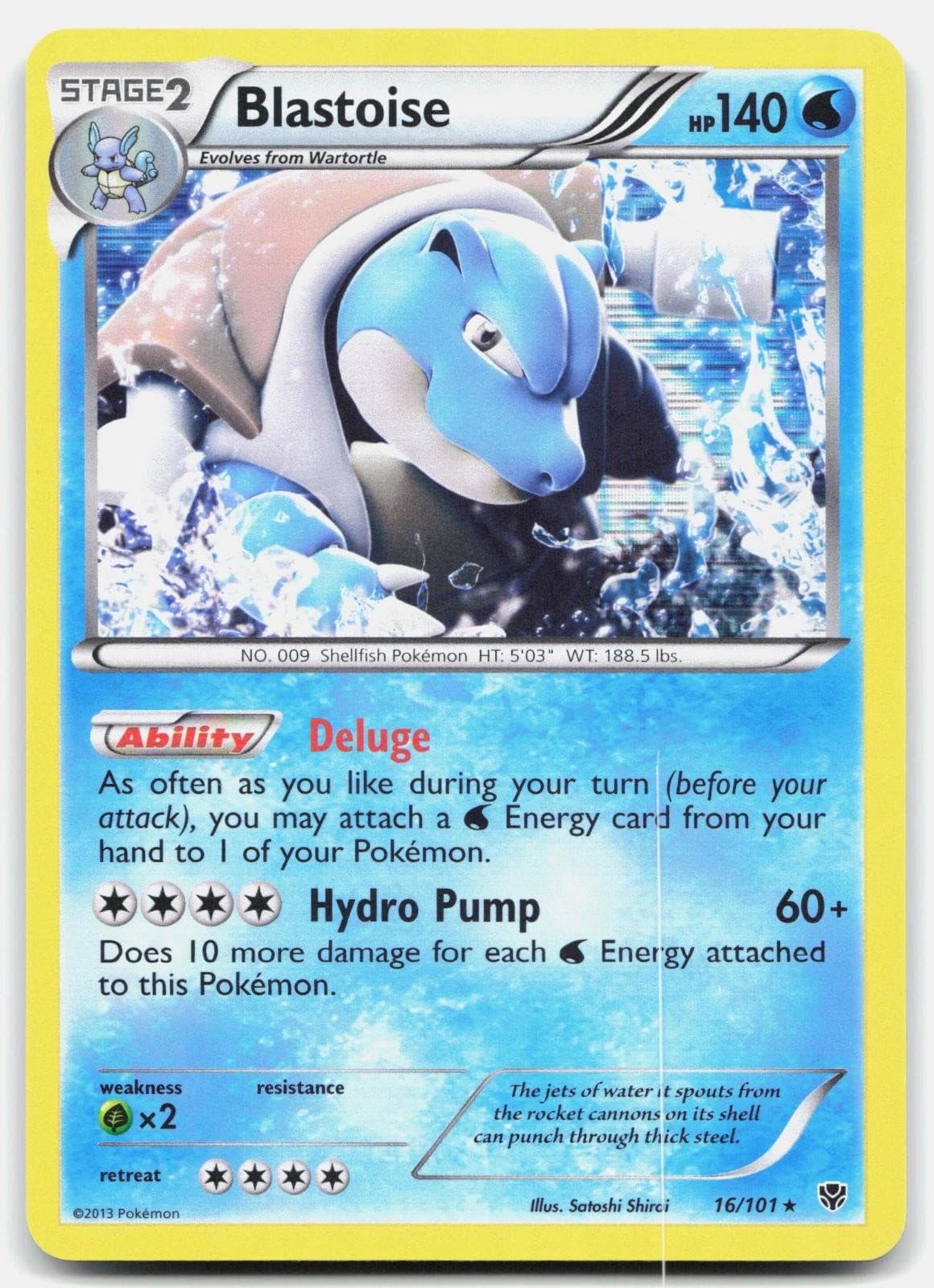 Blastoise 16/101 Plasma Blast Holo Pokemon LP